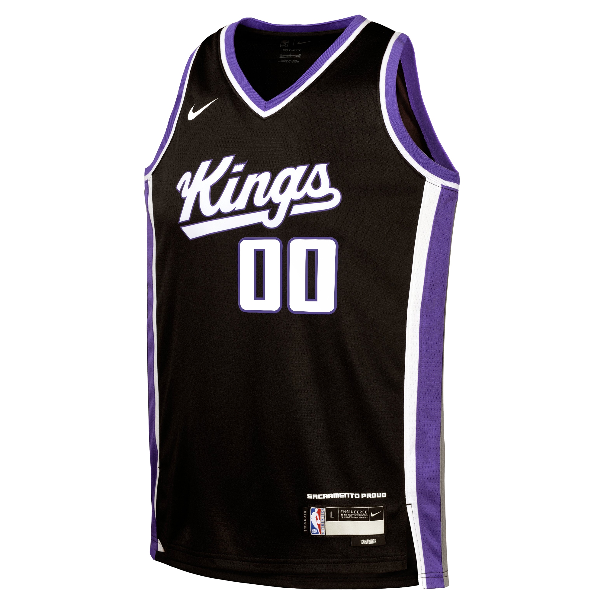 Sacramento Kings Icon Swingman Custom NBA Jersey Youth