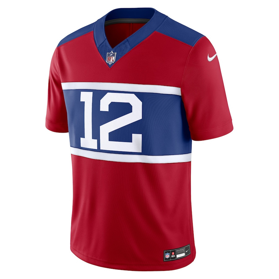 Darren Waller 12 New York Giants Alternate Vapor F.U.S.E. Retired Player Limited Century Red NFL Jersey Men's