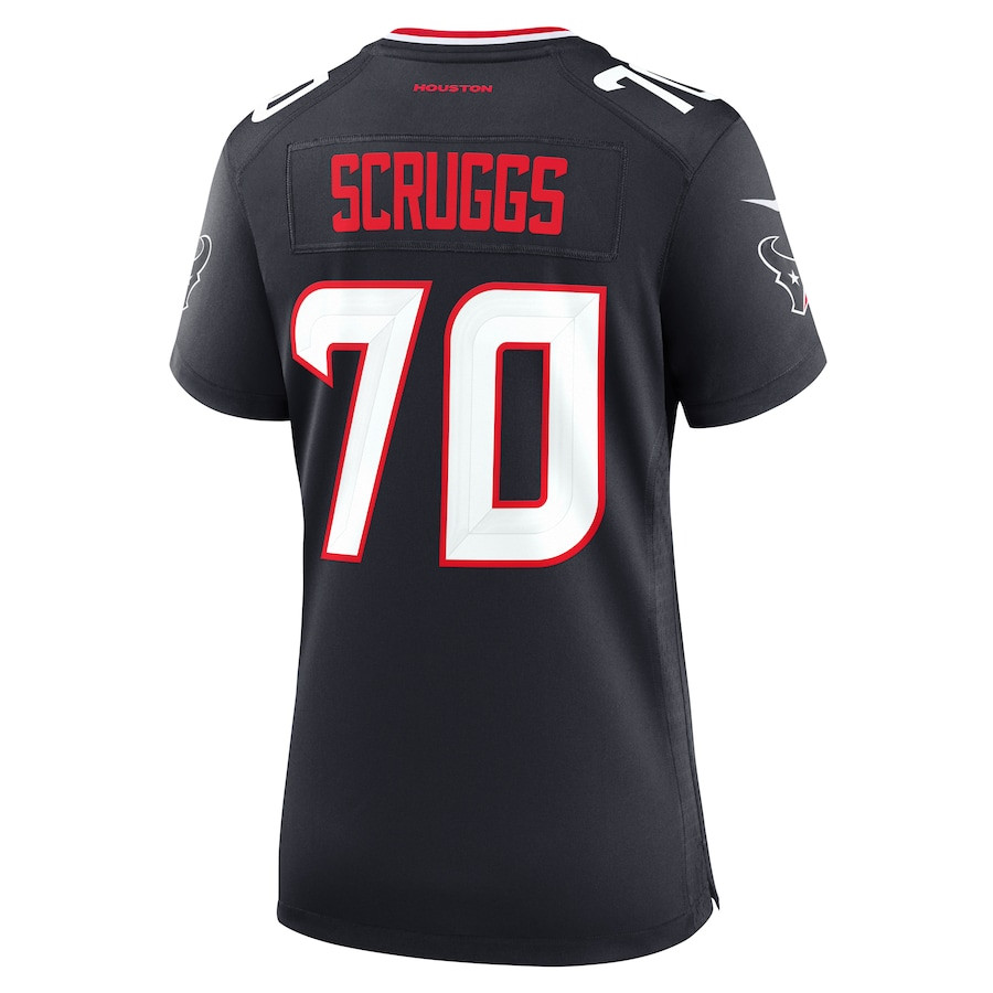Juice Scruggs 70 Houston Texans Team Game Navy NFL Jersey Women's