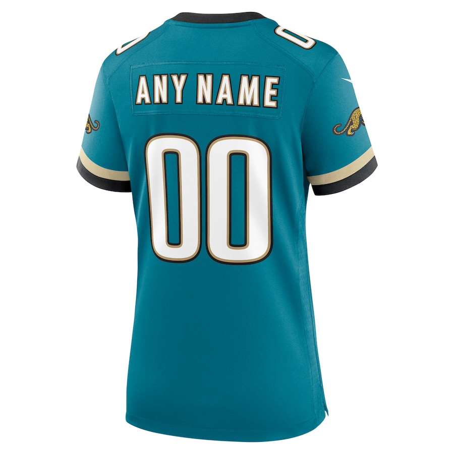 Jacksonville Jaguars Prowler Throwback Game Custom Teal NFL Jersey Women's