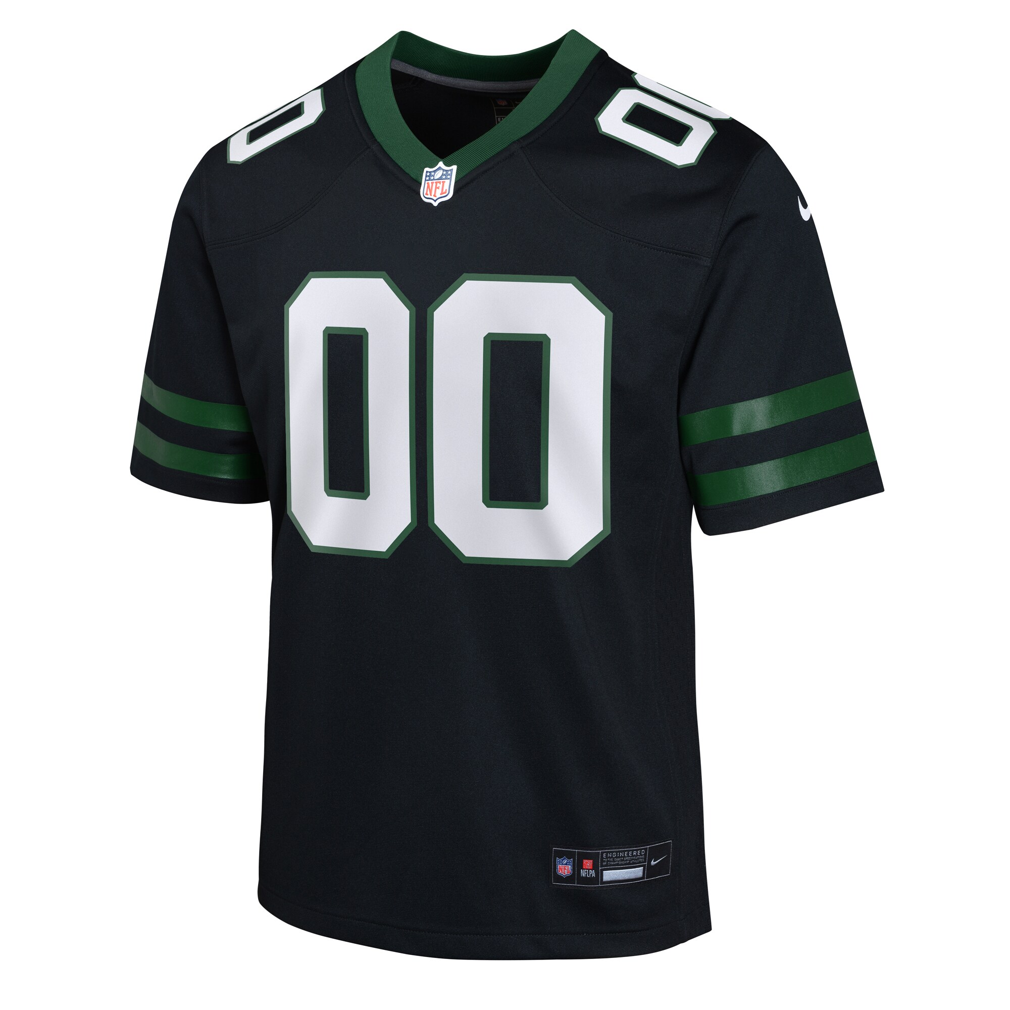New York Jets Legacy Black Alternate Custom Game NFL Jersey Youth
