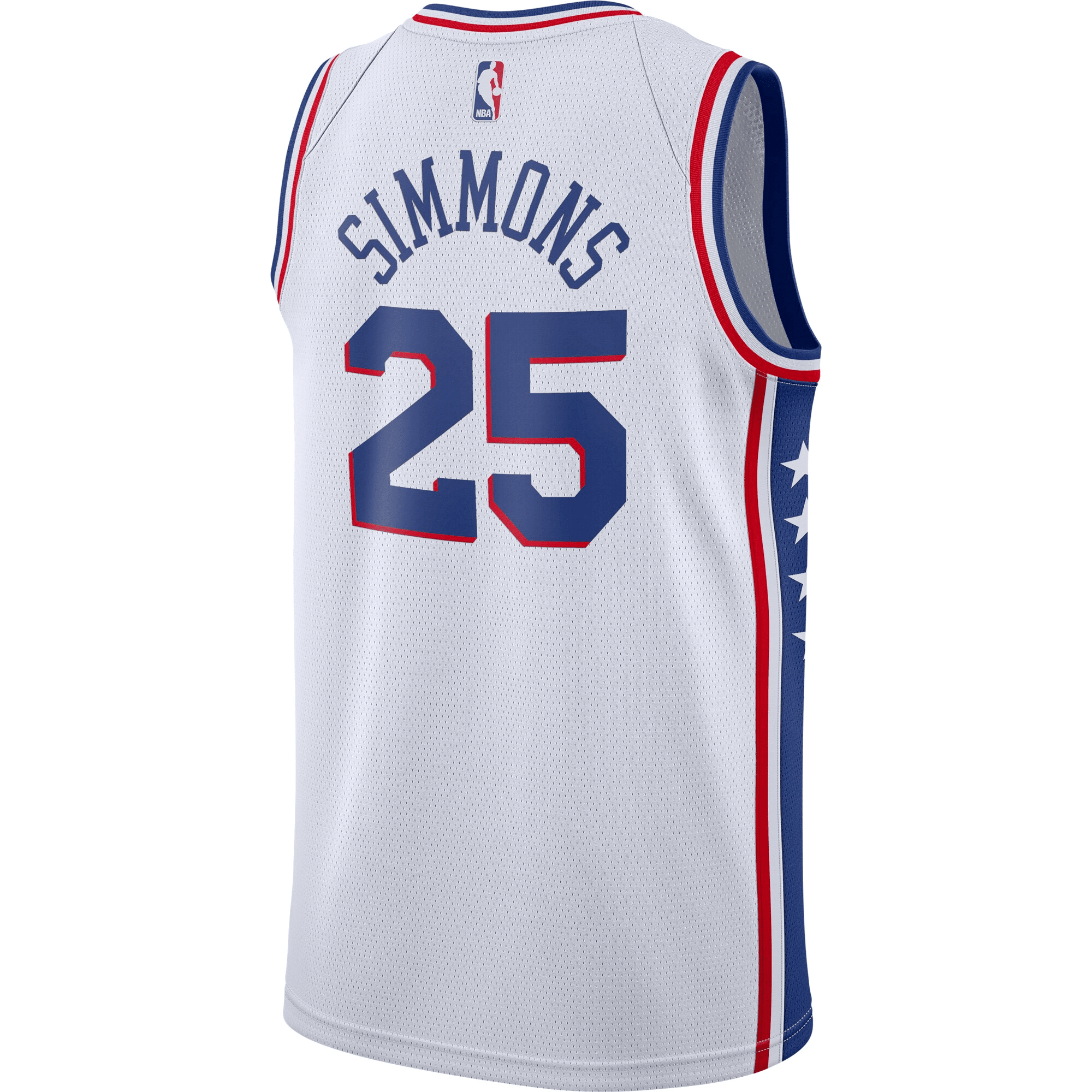 Ben Simmons Philadelphia 76ers Swingman White Association Edition NBA Jersey Men's