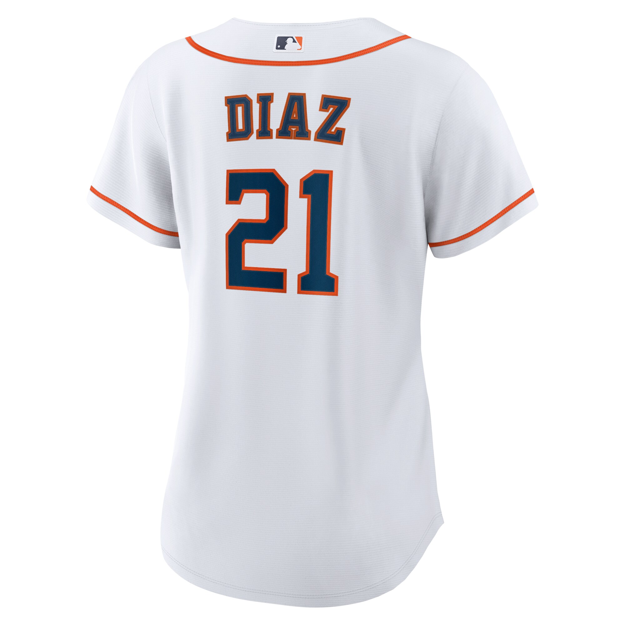 Houston Astros Yainer Diaz White Home MLB Jersey Women's