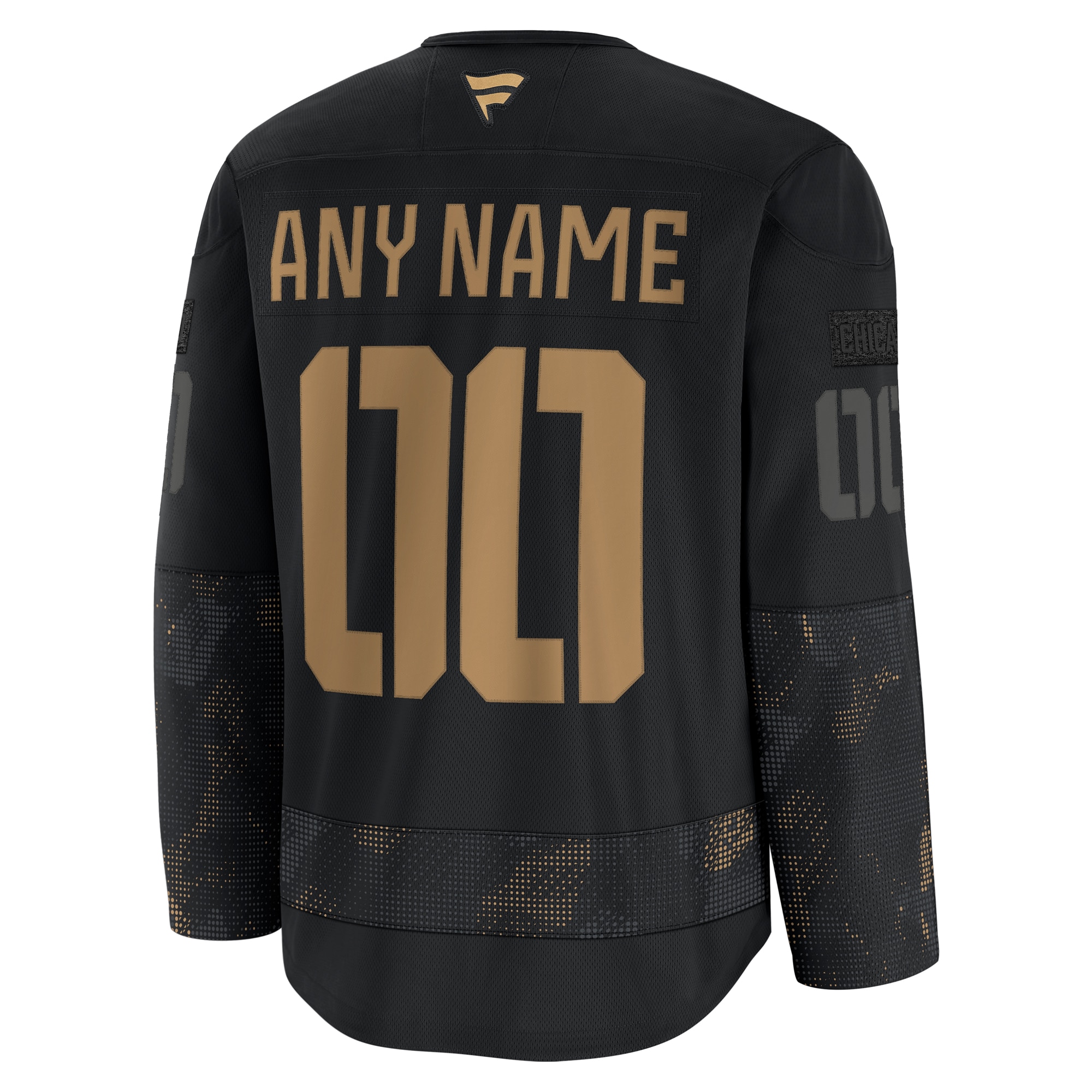 Chicago Blackhawks Black 2024 Military Appreciation Custom Practice NHL Jersey Men's