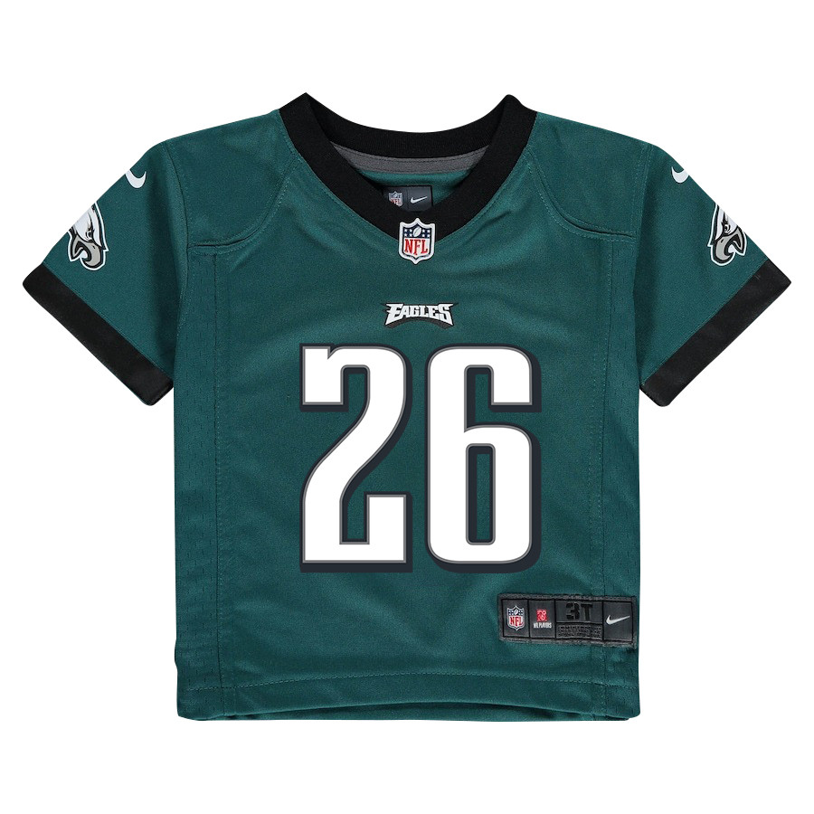 Saquon Barkley 26 Philadelphia Eagles Game Midnight Green NFL Jersey Youth