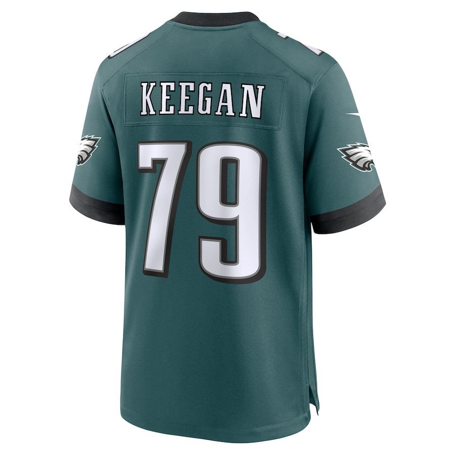 Trevor Keegan #79 Philadelphia Eagles Super Bowl LIX Midnight Green NFL Jersey Youth