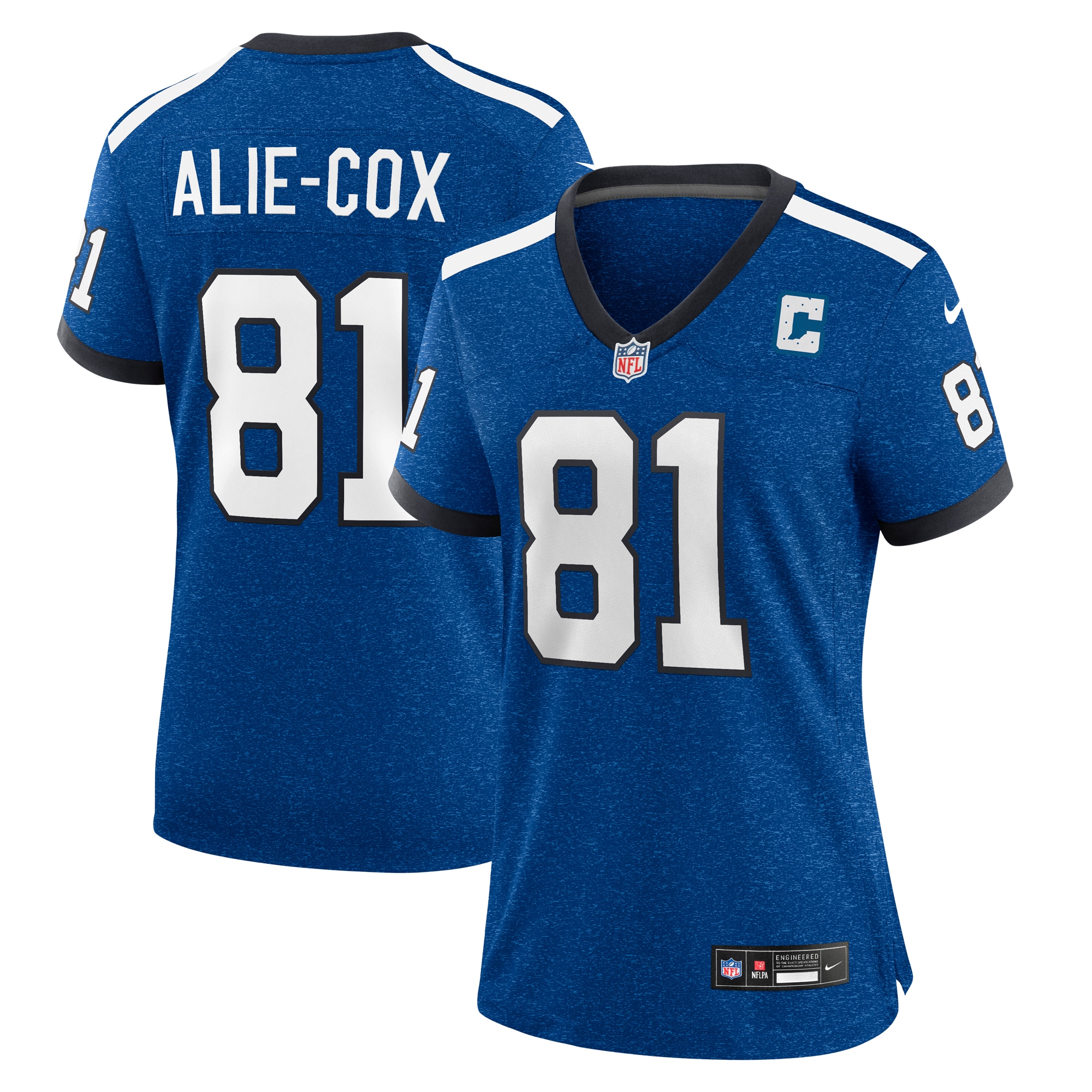 Indianapolis Colts Mo Alie Cox Royal Indiana Nights Alternate Game NFL Jersey Women's
