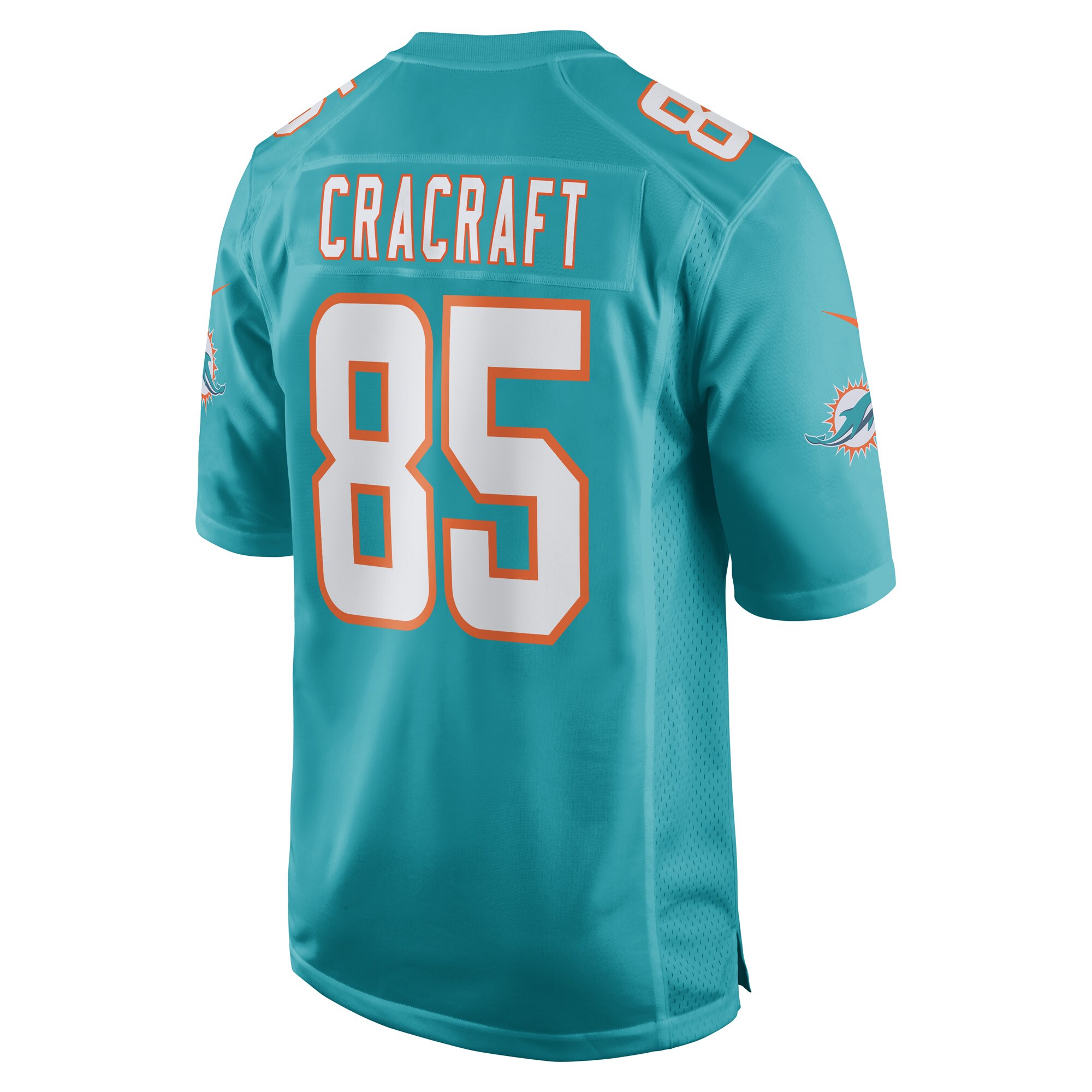 Miami Dolphins River Cracraft Aqua Game Player NFL Jersey Men's