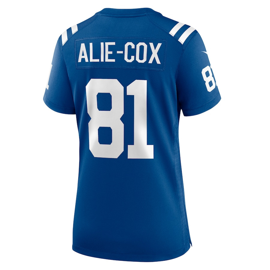 Mo Alie-Cox 81 Indianapolis Colts Game Royal NFL Jersey Women's