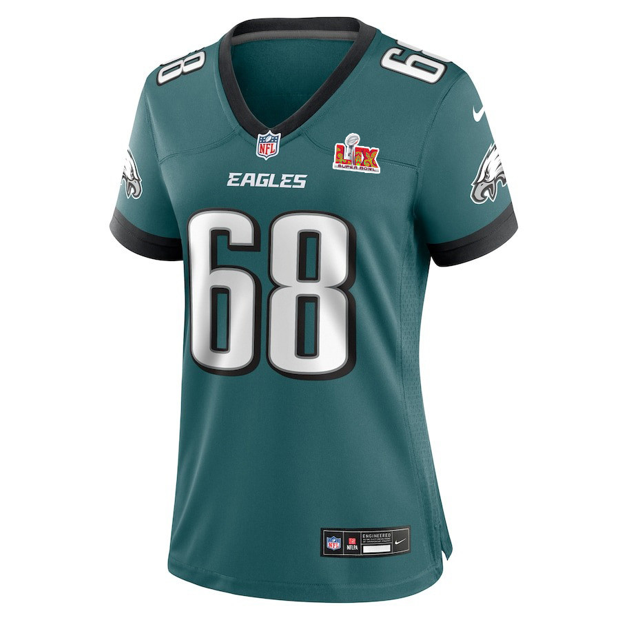 Jordan Mailata #68 Philadelphia Eagles Super Bowl LIX Midnight Green NFL Jersey Women's