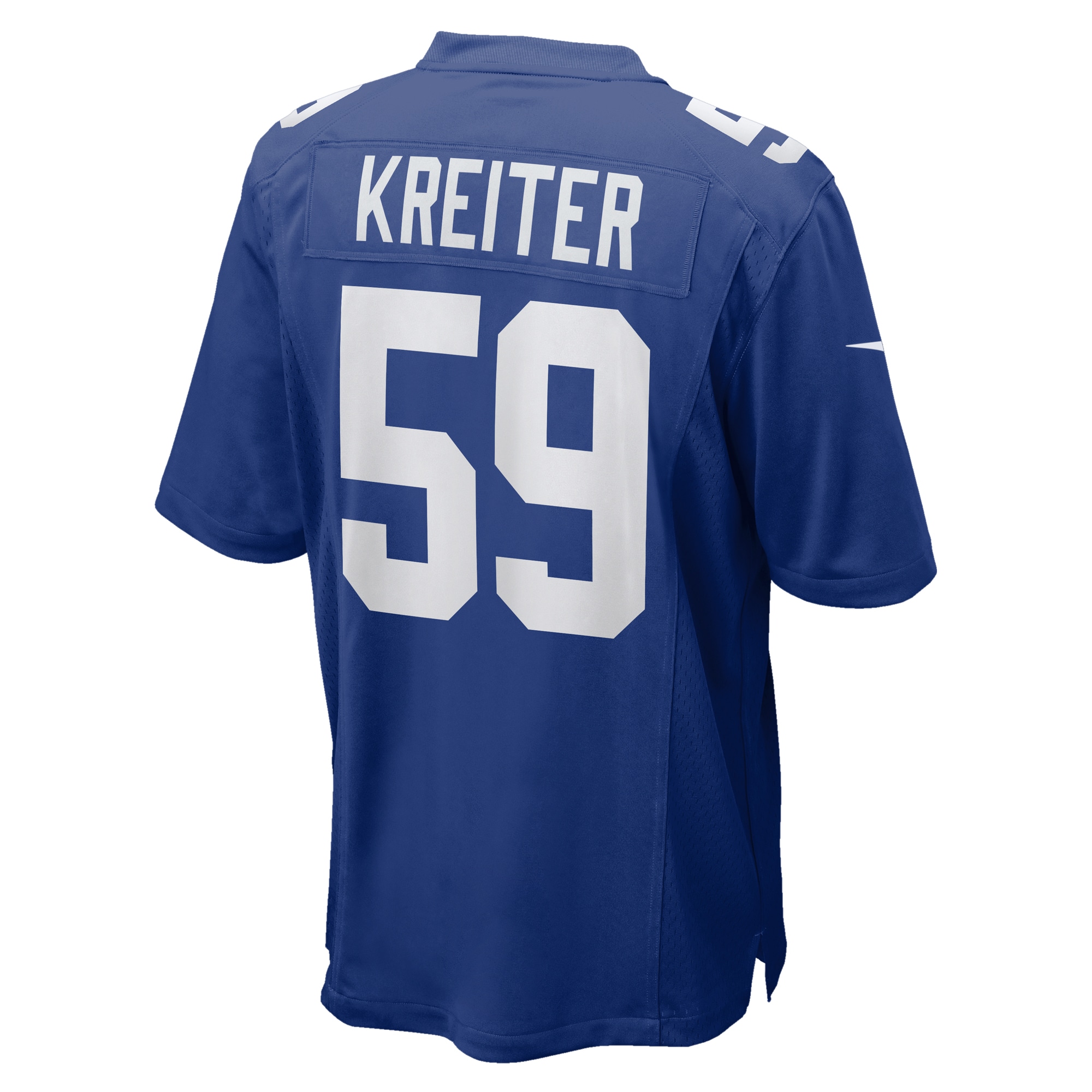 New York Giants Casey Kreiter Royal Team Game NFL Jersey Men's