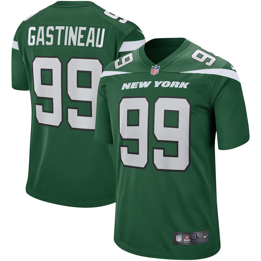 Mark Gastineau 99 New York Jets Game Retired Gotham Green NFL Jersey Men's