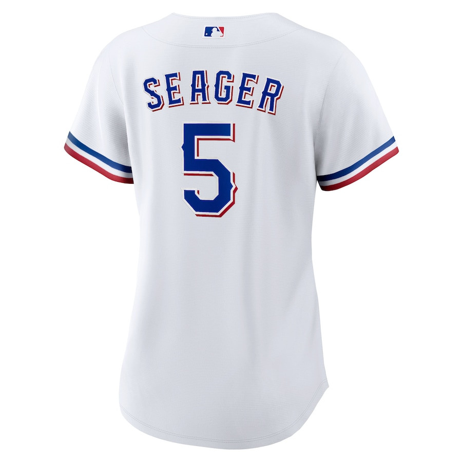 Corey Seager 5 Texas Rangers 2023 World Series White MLB Jersey Women's