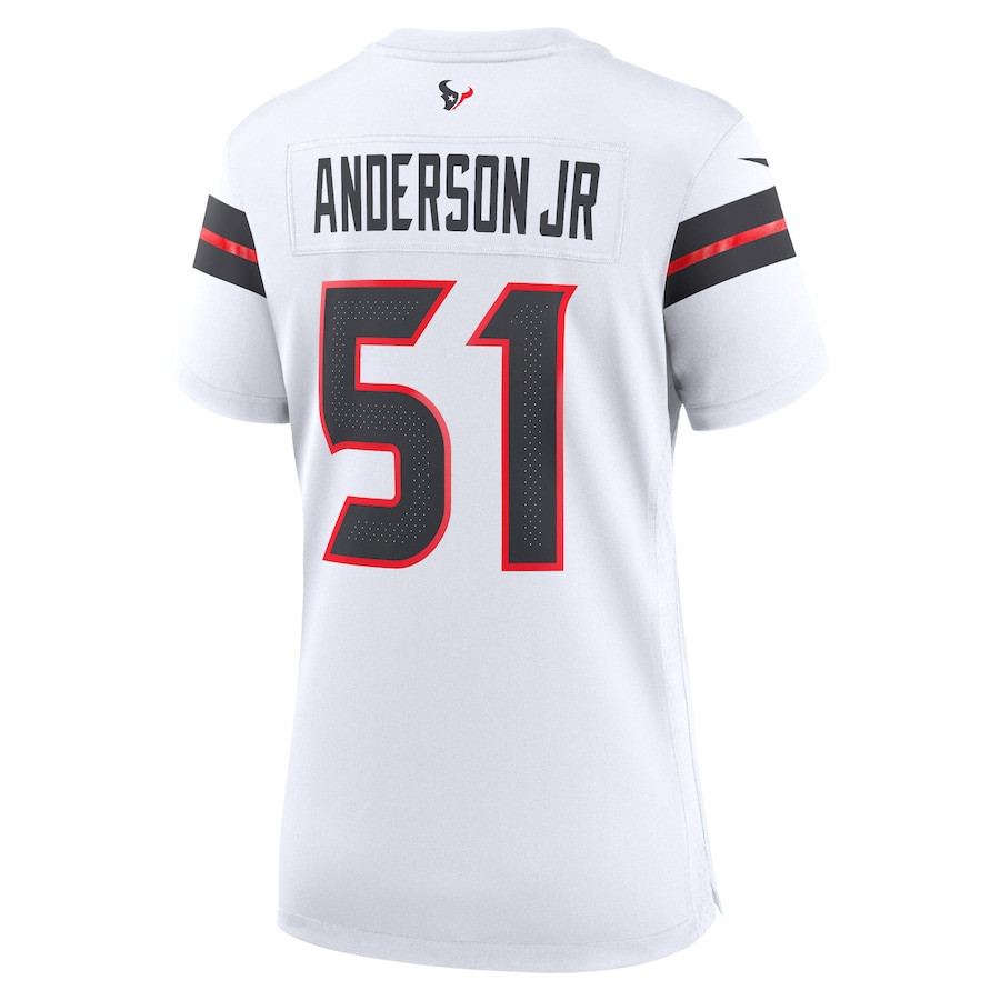 Will Anderson Jr. 51 Houston Texans Game White NFL Jersey Women's