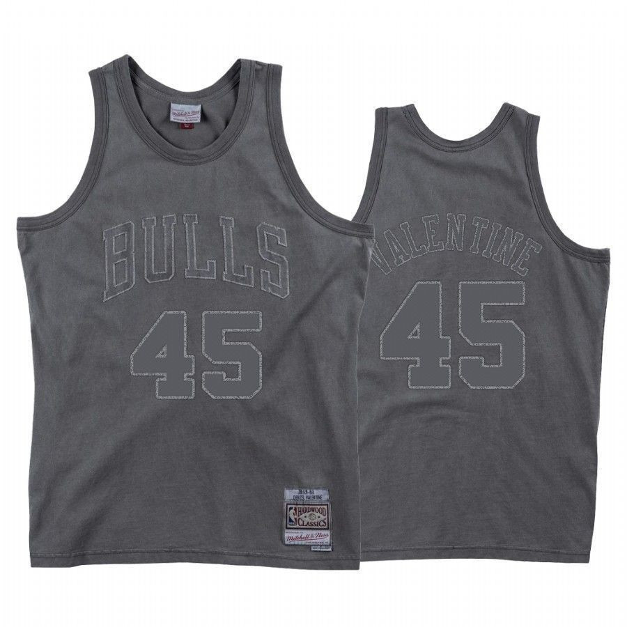 Chicago Bulls Denzel Valentine 45 Washed Out NBA Jersey Men's