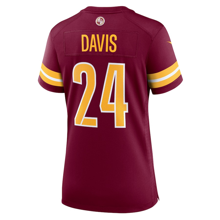 Michael Davis 24 Washington Commanders Game Burgundy NFL Jersey Women's
