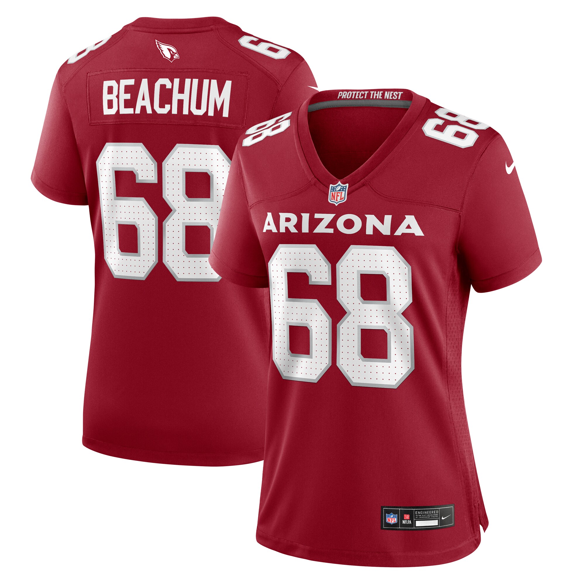 Arizona Cardinals Kelvin Beachum Cardinal Game NFL Jersey Women's