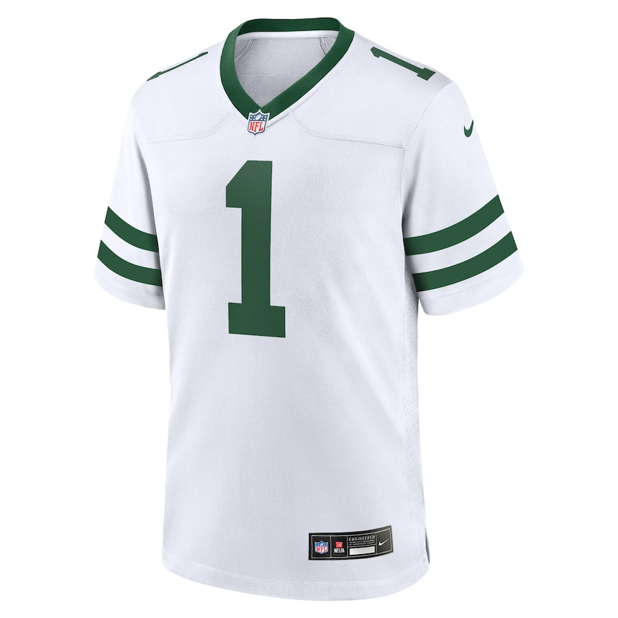 Ahmad Sauce Gardner 1 New York Jets Game Legacy White NFL Jersey Men's