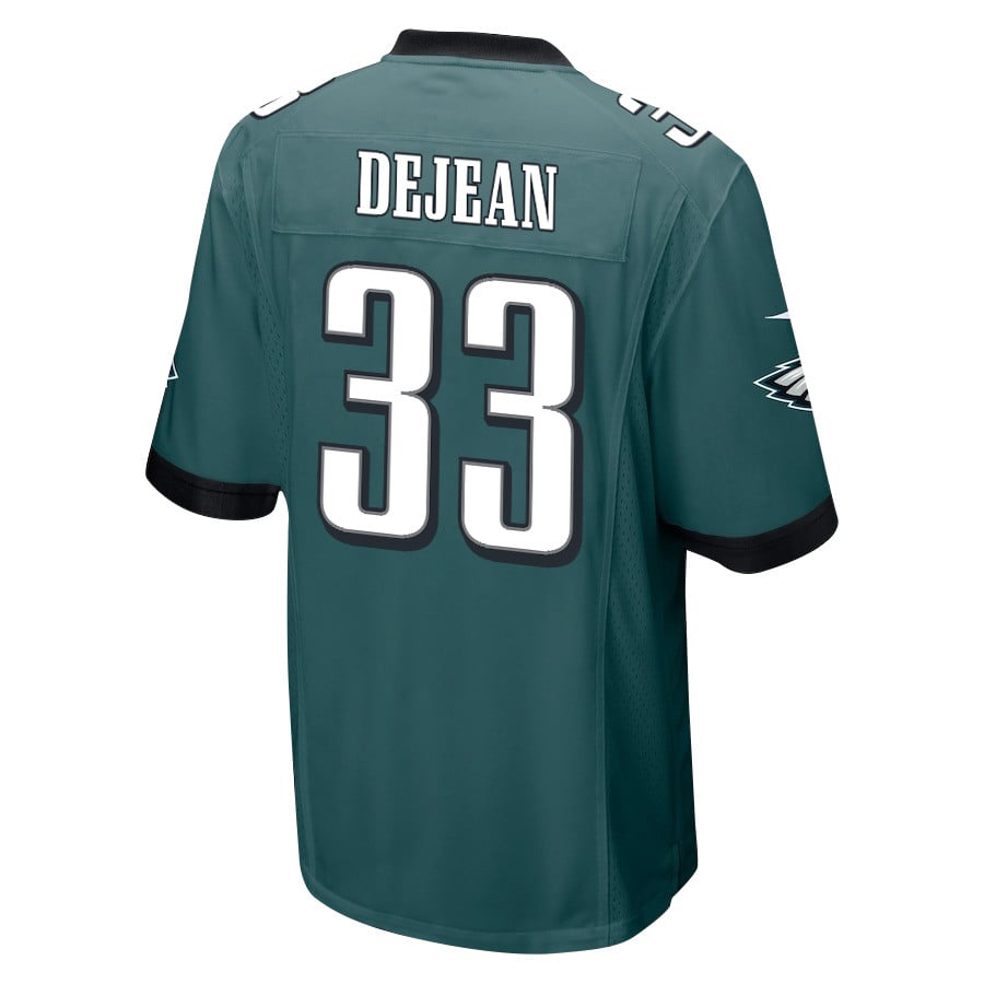 Cooper DeJean 33 Philadelphia Eagles Super Bowl LIX Champions Patch New Orleans Where Legends Are Made' EMBROIDERED Game Midnight Green NFL Jersey Men's