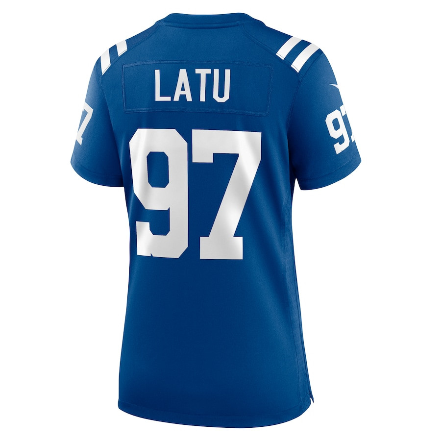 Laiatu Latu 97 Indianapolis Colts Game Royal NFL Jersey Women's