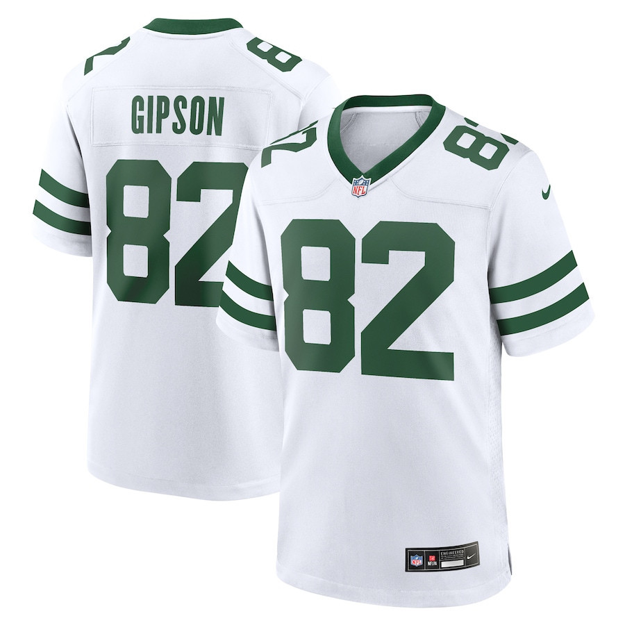 Xavier Gipson 82 New York Jets Game Legacy White NFL Jersey Men's