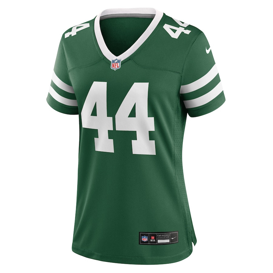 Jamien Sherwood 44 New York Jets Team Game Legacy Green NFL Jersey Women's