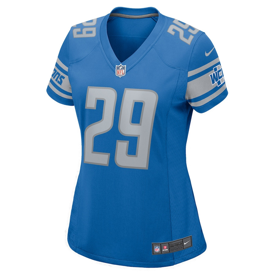 Kindle Vildor 29 Detroit Lions Game Blue NFL Jersey Women's