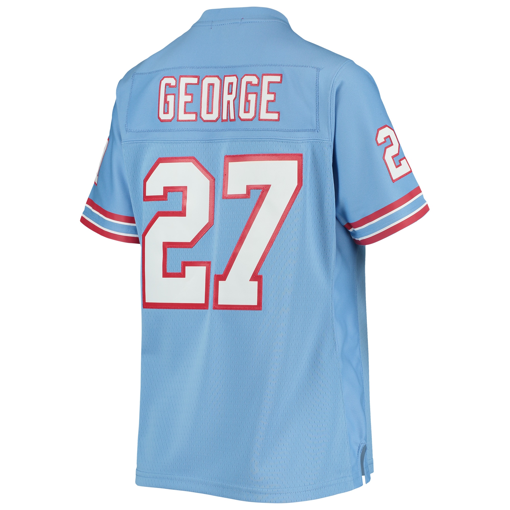 Houston Oilers Eddie George Mitchell Ness Light Blue Legacy Player NFL Jersey Women's