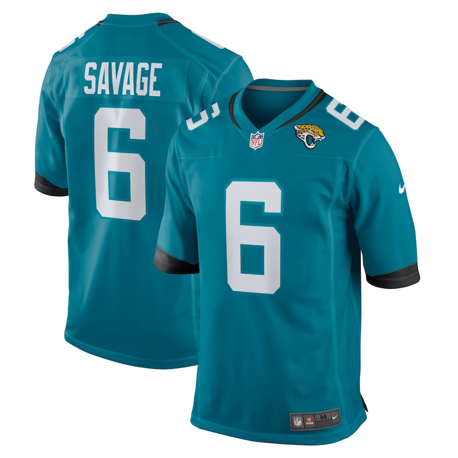 Darnell Savage 6 Jacksonville Jaguars Alternate Game Teal NFL Jersey Men's