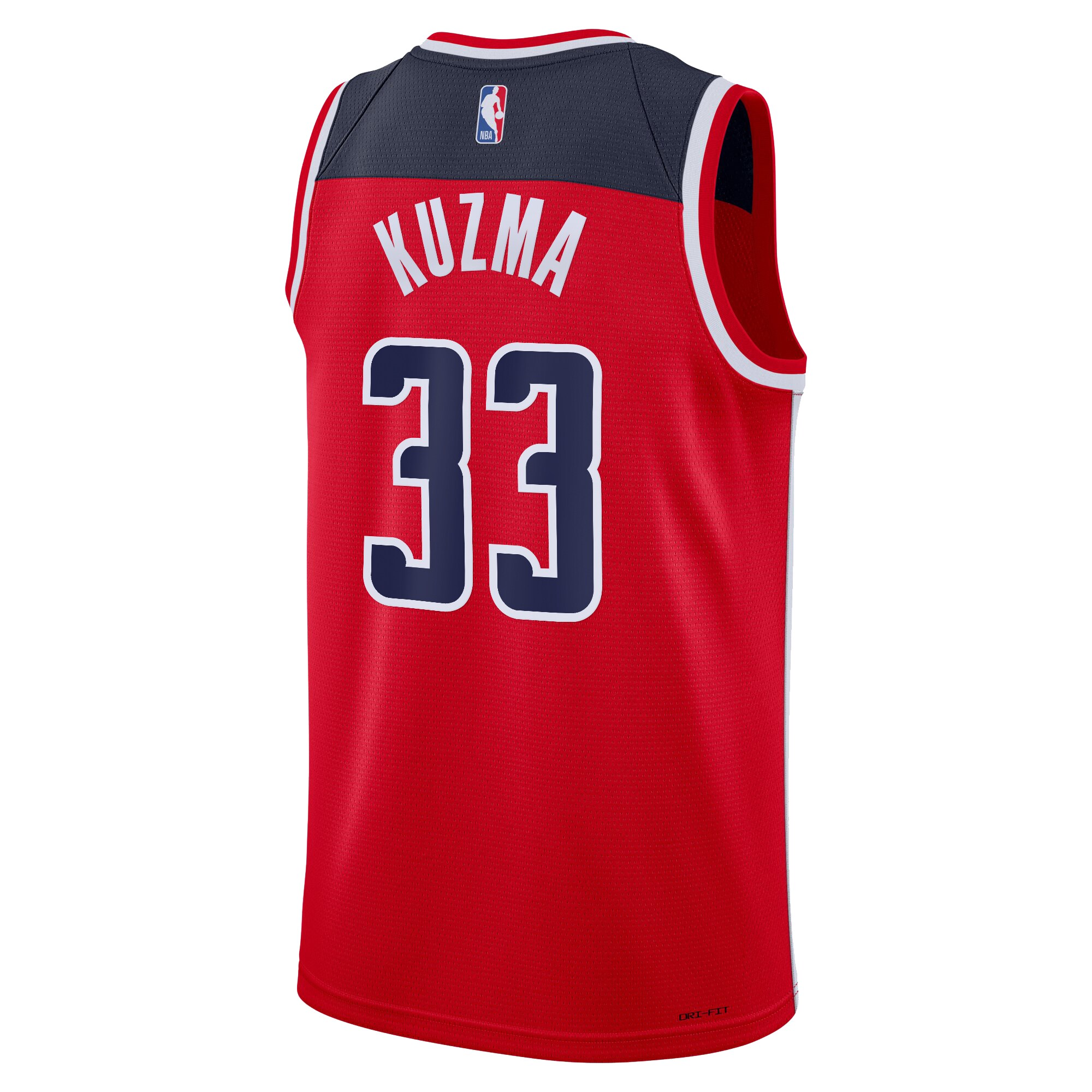 Camiseta Icon Swingman de los Washington Wizards Rojo Kyle Kuzma NBA Jersey Men's