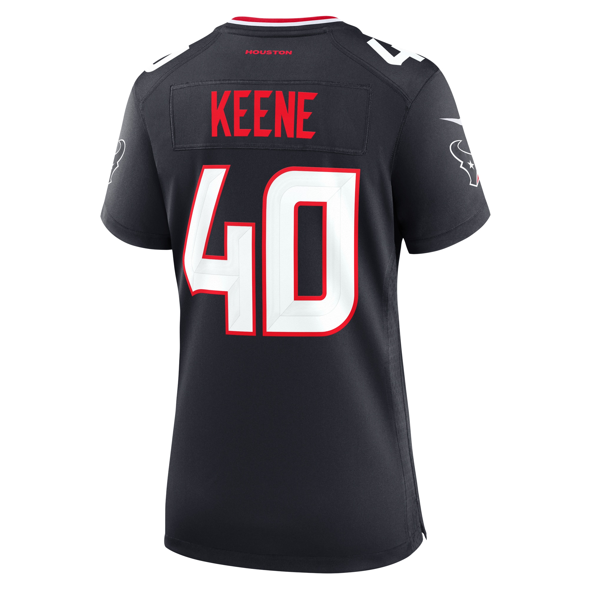 Houston Texans Dalton Keene Navy Team Game NFL Jersey Women's
