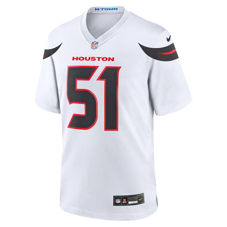 Will Anderson Jr. 51 Houston Texans Game White NFL Jersey Men's