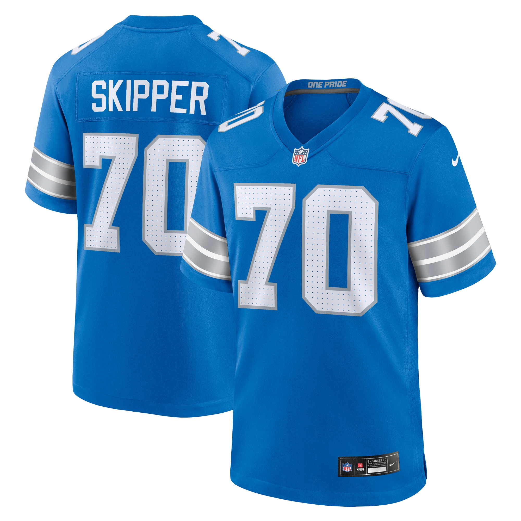 Detroit Lions Dan Skipper Blue Team Game NFL Jersey Men's