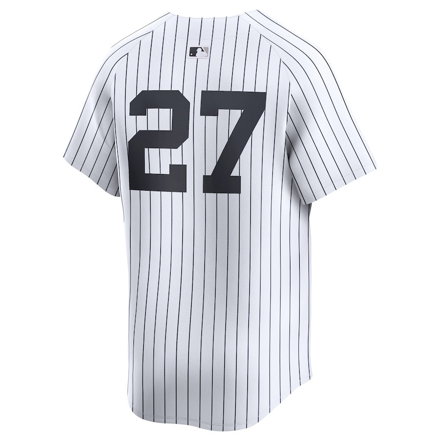 Giancarlo Stanton 27 New York Yankees 2024 World Series Home Limited White MLB Jersey Men's