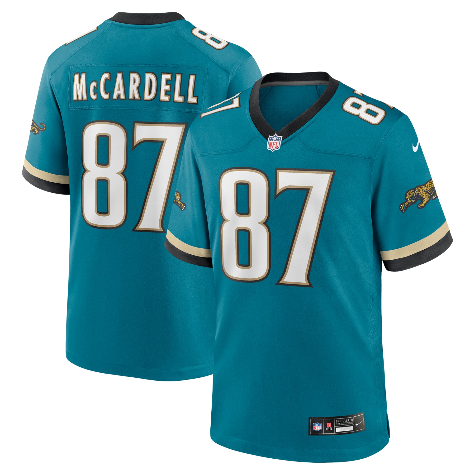 Jacksonville Jaguars Keenan McCardell Teal Prowler Throwback Retired Player Game NFL Jersey Men's