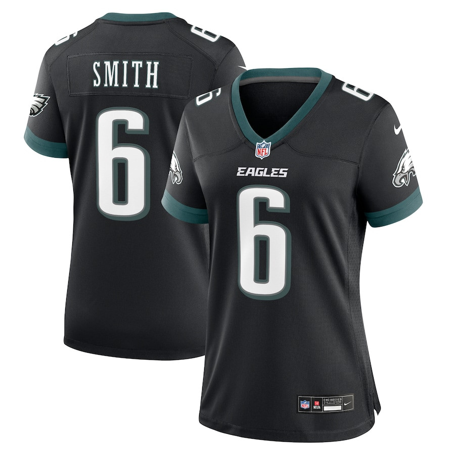 DeVonta Smith 6 Philadelphia Eagles Alternate Game Black NFL Jersey Women's