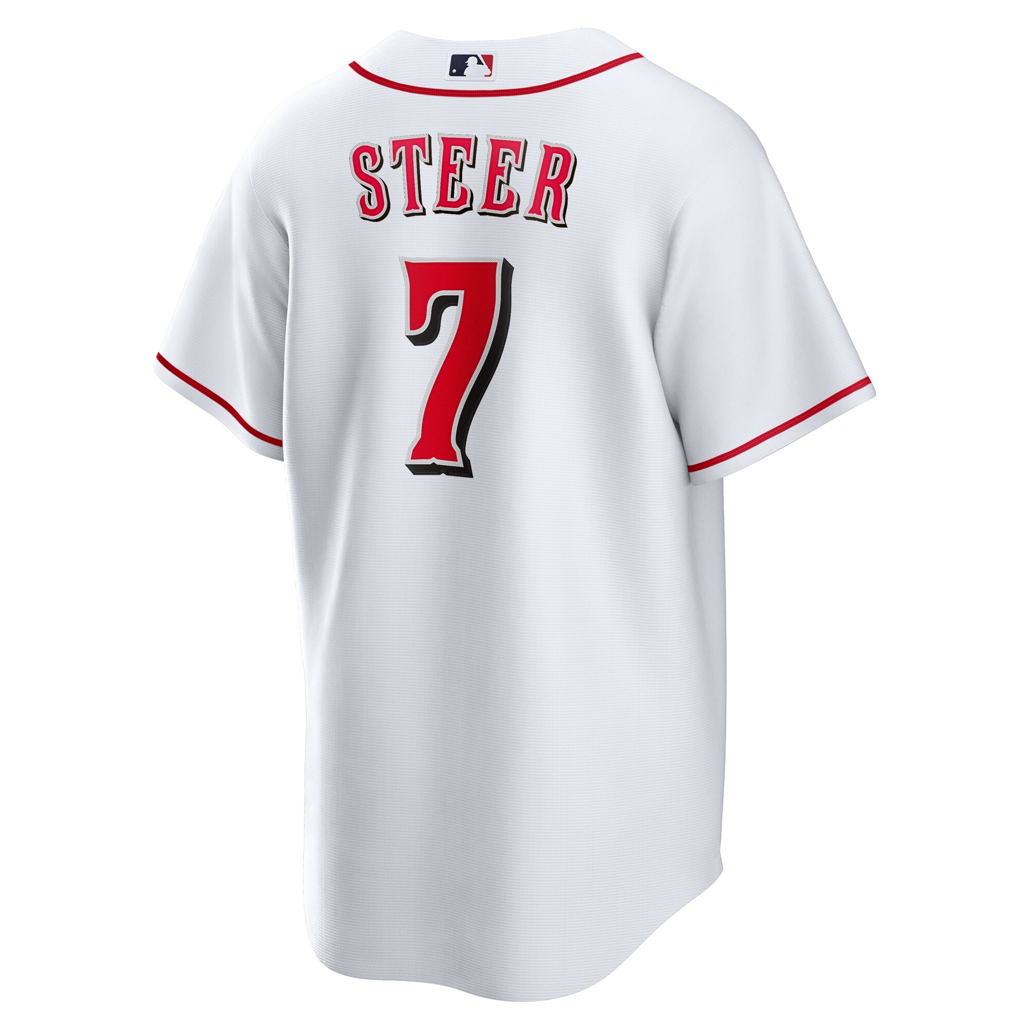 Cincinnati Reds Spencer Steer White Home MLB Jersey Men's