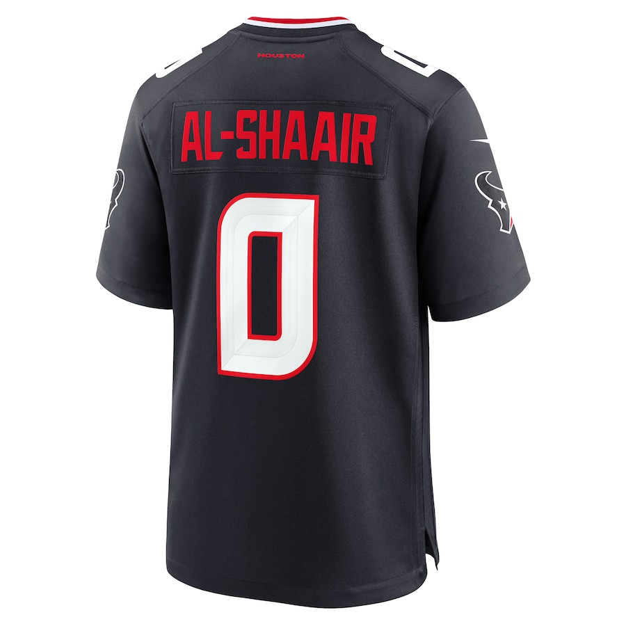 Azeez Al-Shaair 0 Houston Texans Team Game Navy NFL Jersey Men's