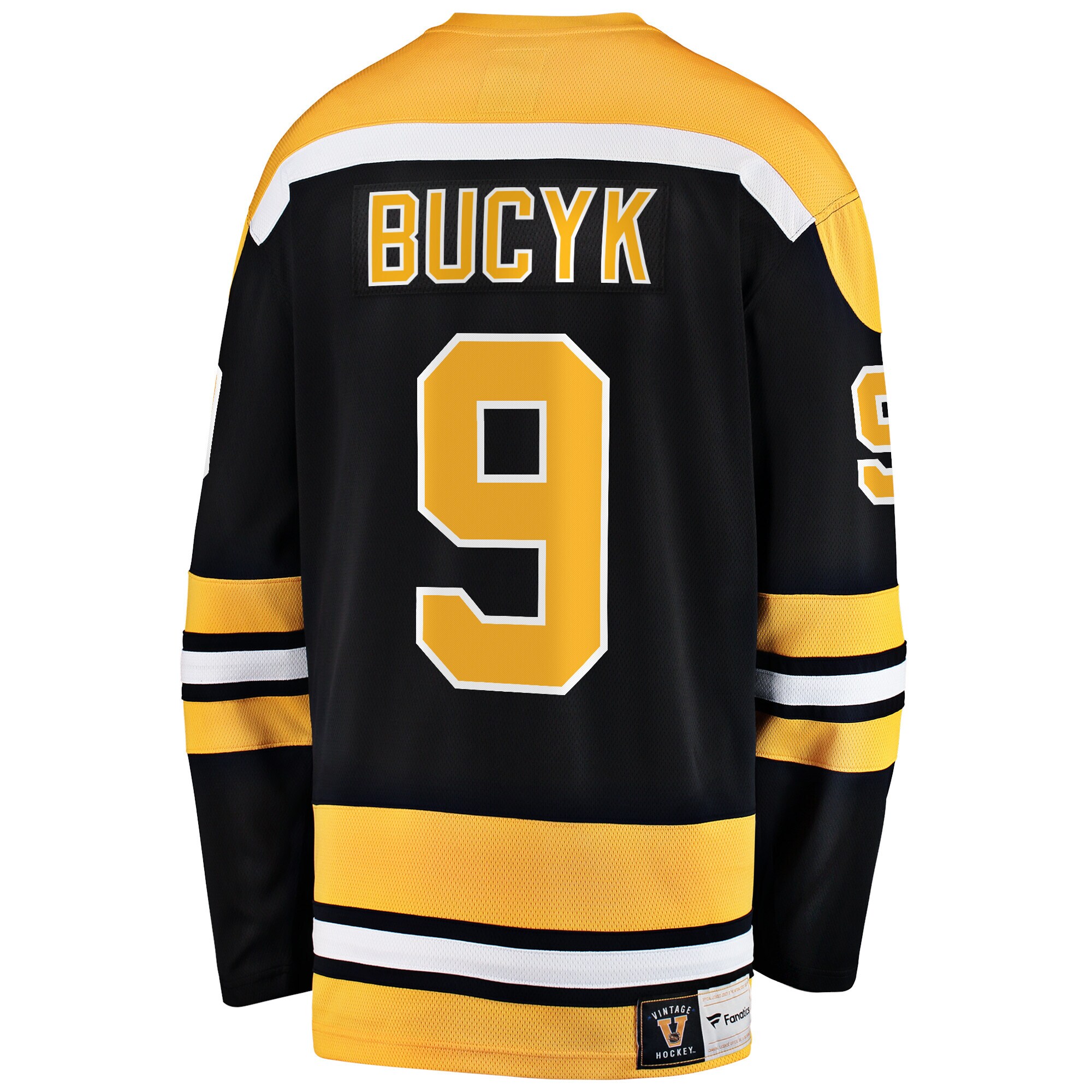 Boston Bruins John Bucyk Black Premier Breakaway Retired Player NHL Jersey Men's