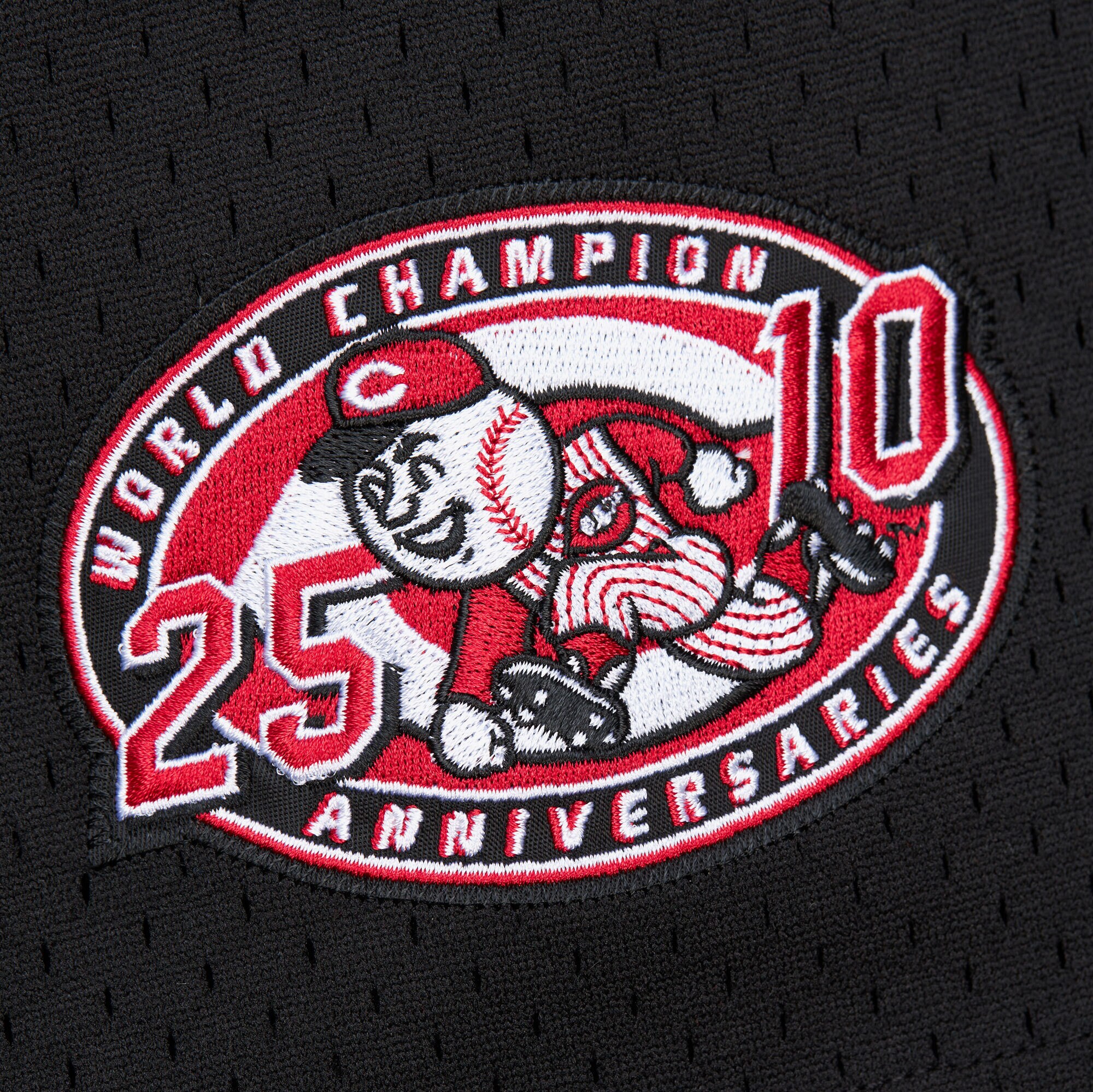 Cincinnati Reds Ken Griffey Jr. Mitchell Ness Black Cooperstown Collection Mesh Batting Practice Button-Up MLB Jersey Men's