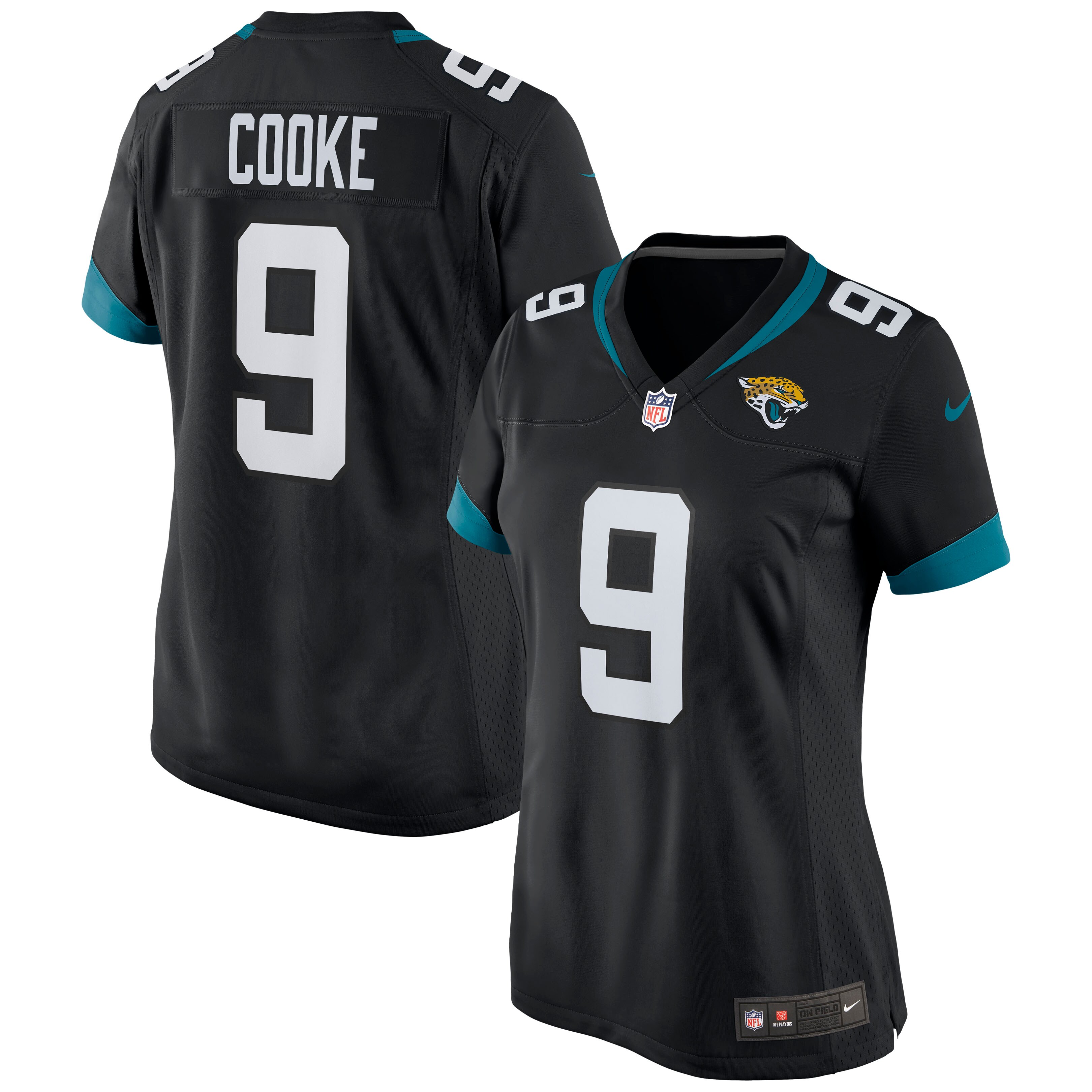 Jacksonville Jaguars Logan Cooke Black Game NFL Jersey Women's