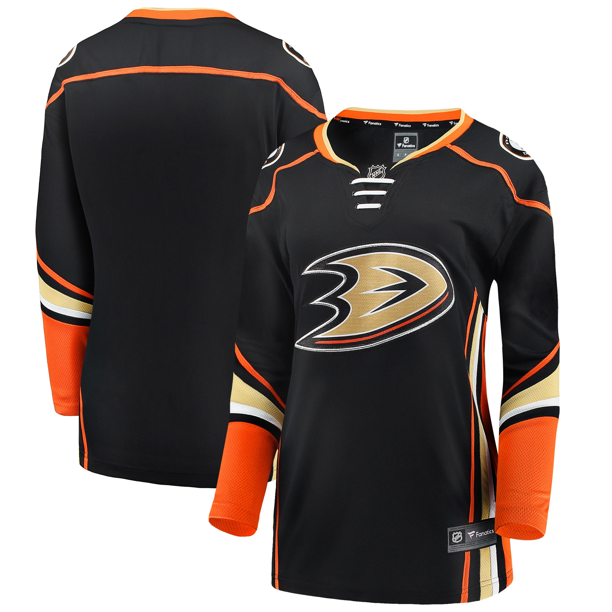 Anaheim Ducks Black Breakaway Home NHL Jersey Women's