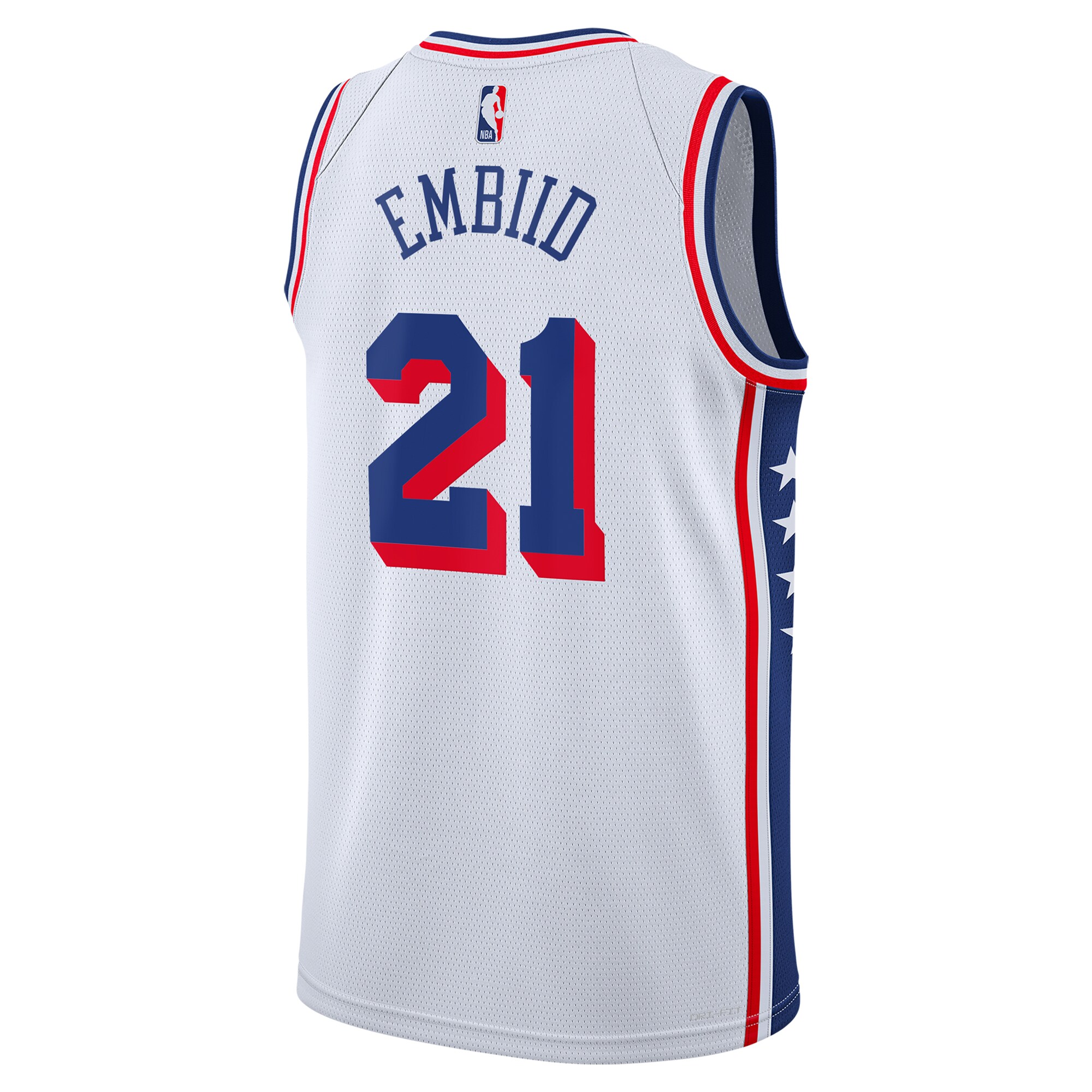 Camiseta Philadelphia 76ers Association Swingman Azul marino Joel Embiid NBA Jersey Men's