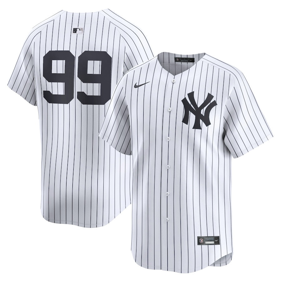 Aaron Judge 99 New York Yankees Home Limited White MLB Jersey Men's