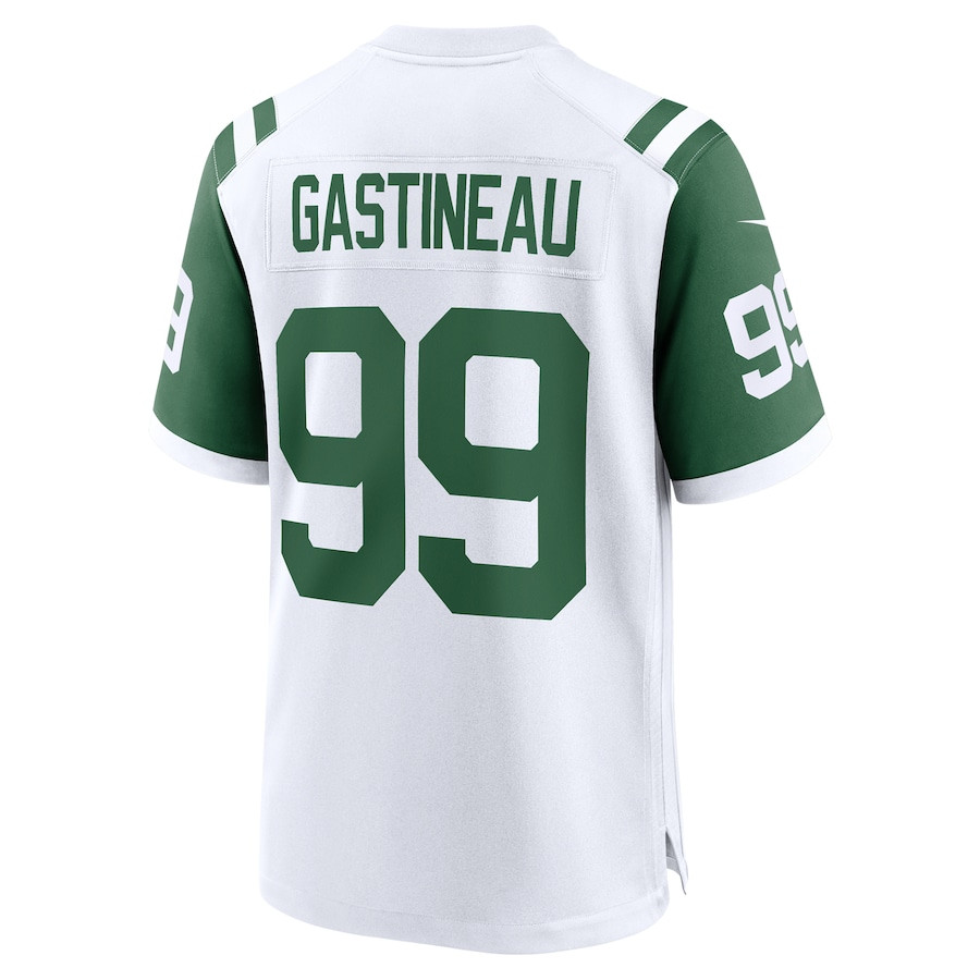 Mark Gastineau 99 New York Jets Classic Alternate Retired Player Game White NFL Jersey Men's