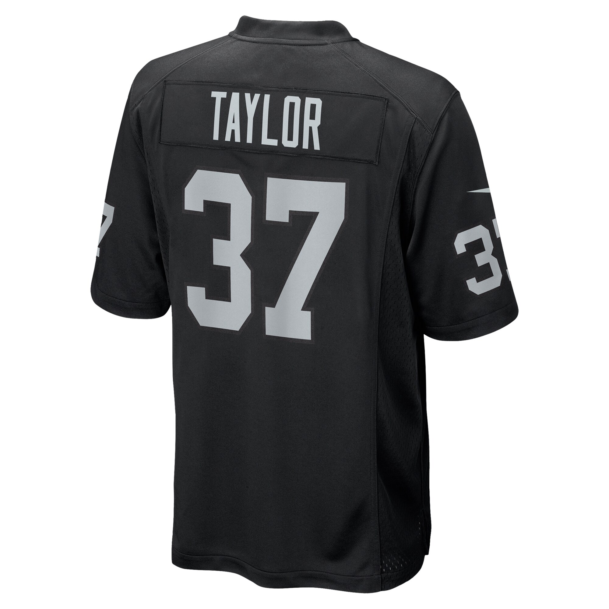 Las Vegas Raiders Trey Taylor Black Team Game NFL Jersey Men's