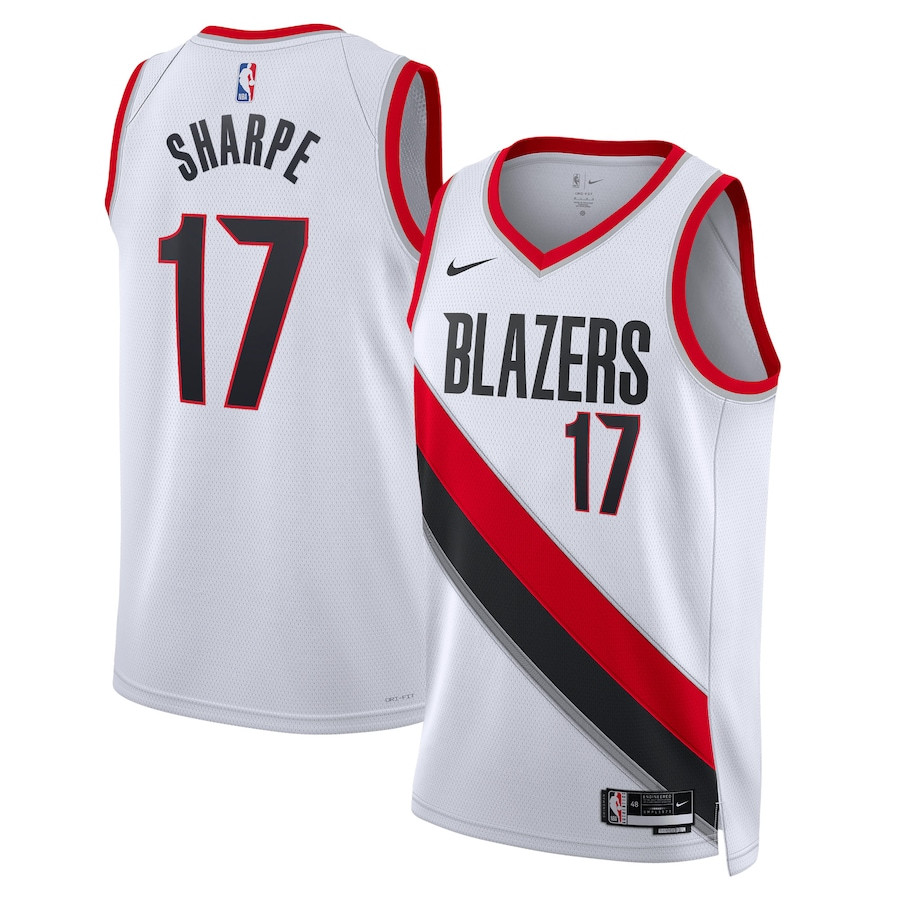 Shaedon Sharpe 17 Portland Trail Blazers Unisex Swingman Association Editio White NBA Jersey Unisex