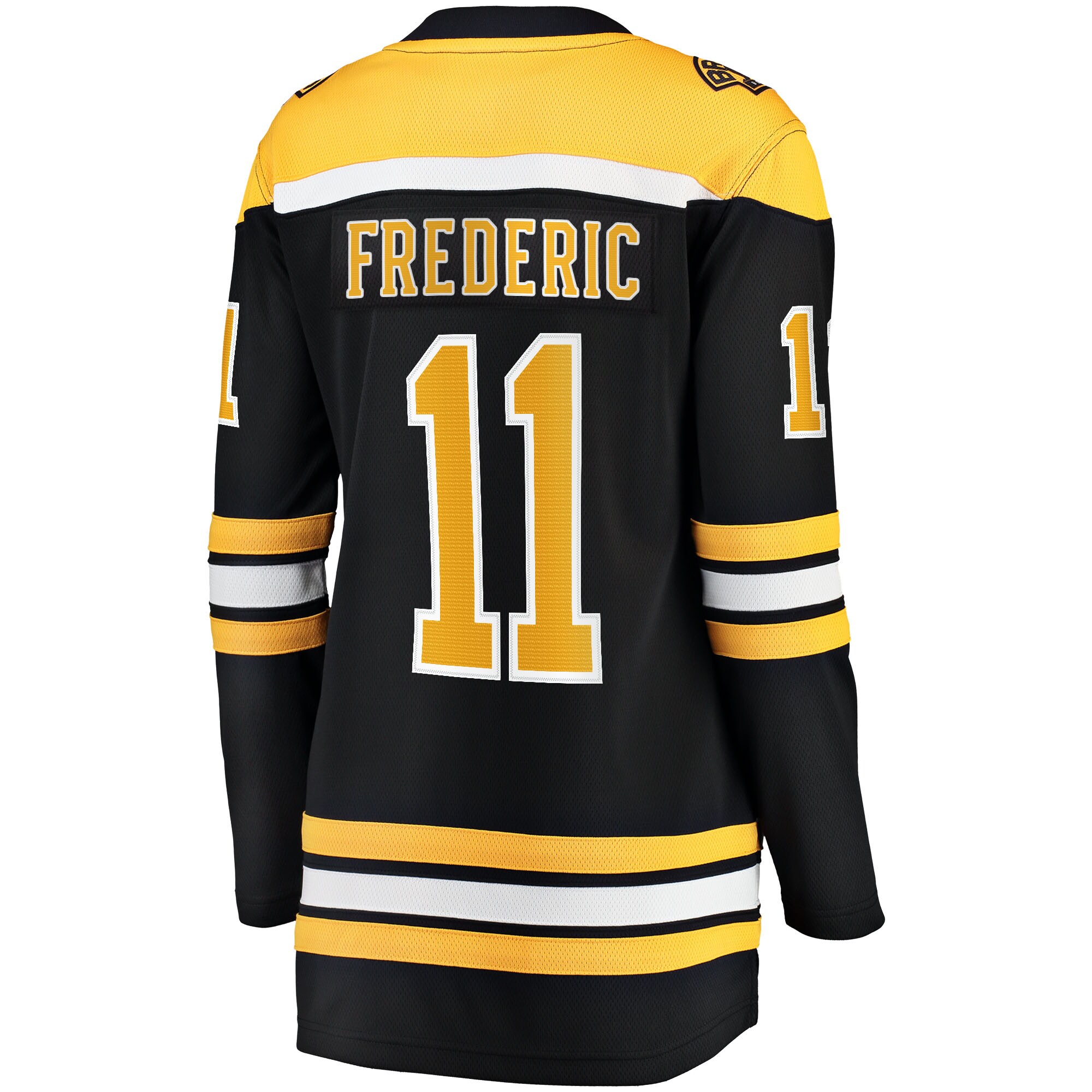 Boston Bruins Trent Frederic Black Home Breakaway Player NHL Jersey Women's
