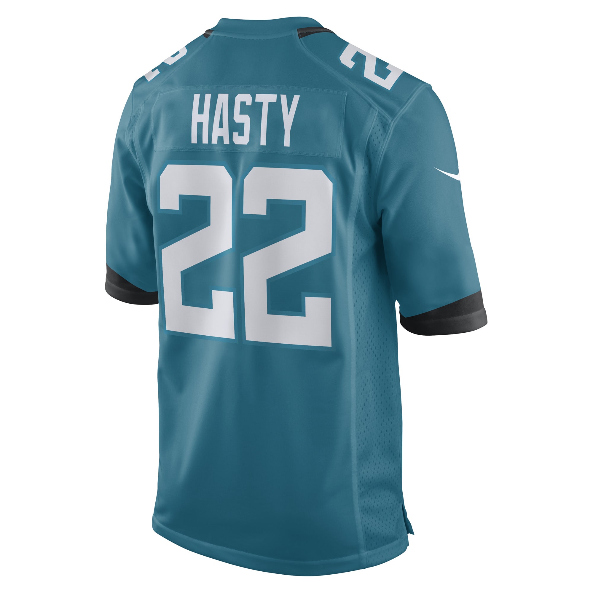 Jacksonville Jaguars Jamycal Hasty Teal Game Player NFL Jersey Men's