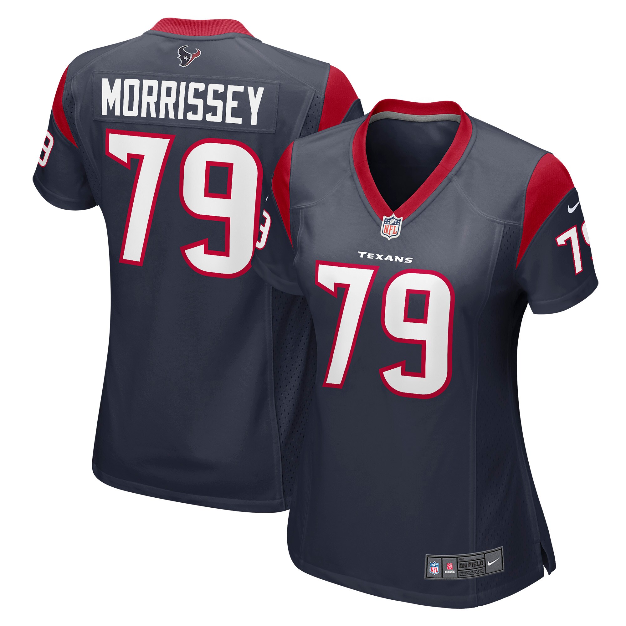 Houston Texans Jimmy Morrissey Navy Game NFL Jersey Women's